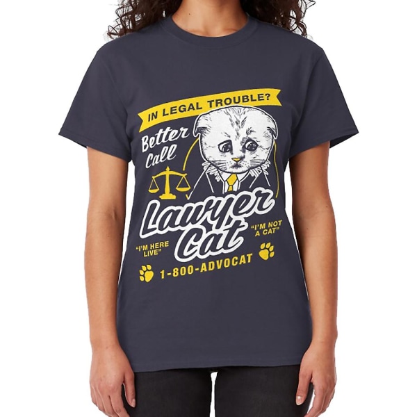 Jeg Er Ikke En Kattefilter Advokat T-shirt navy XL
