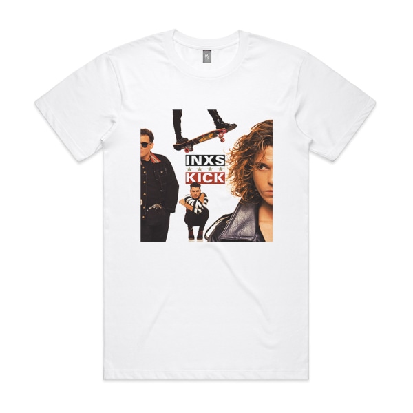 INXS Kick Album Cover T-shirt Vit XL