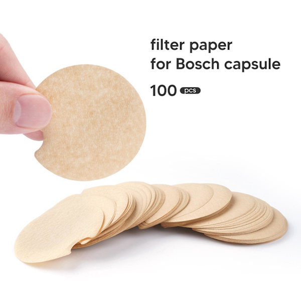 200 stk. avtakbare papirfiltre for gjenbrukbare kaffekapsler - forhindrer tilstopping og holder kapslene rene