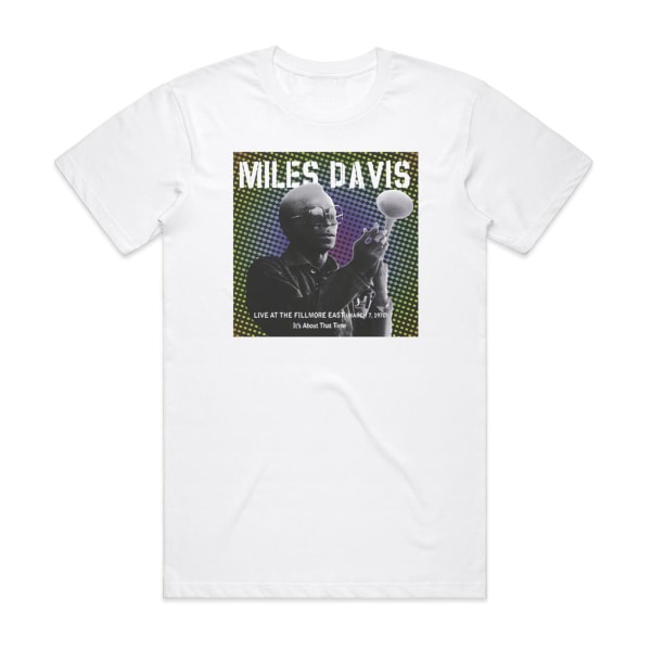 Miles Davis Its About That Time -albumin kansi - T-paita valkoinen XXL