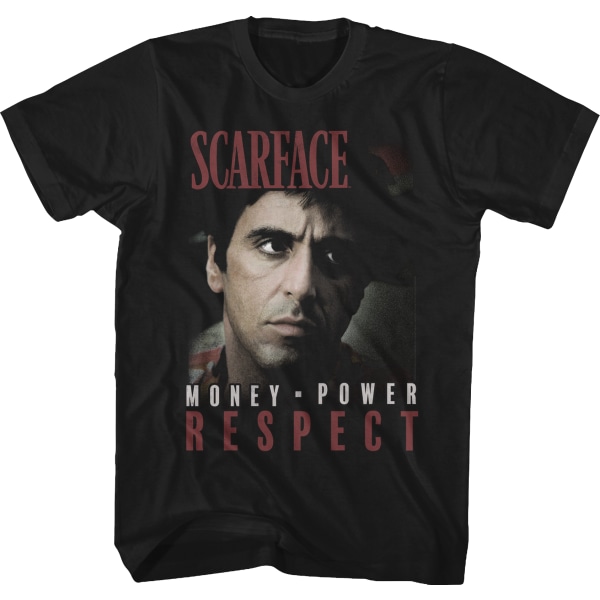 Money Power Respect Scarface T-skjorte XL