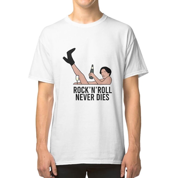 Rock'n'oll lever aldrig T-shirt XXL