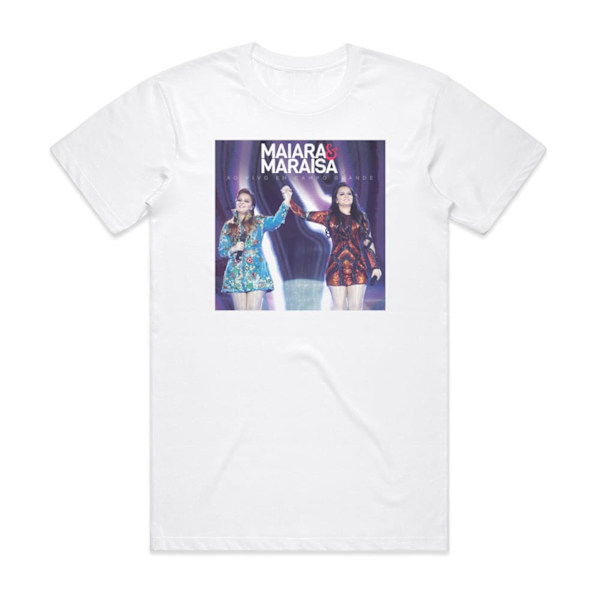 Maiara ja Maraisa Ao Vivo Em Campo Grande Albumkansi T-paita Valkoinen XXXL