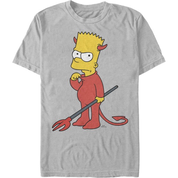 Vintage Bart's Devil Costume Simpsons T-shirt S