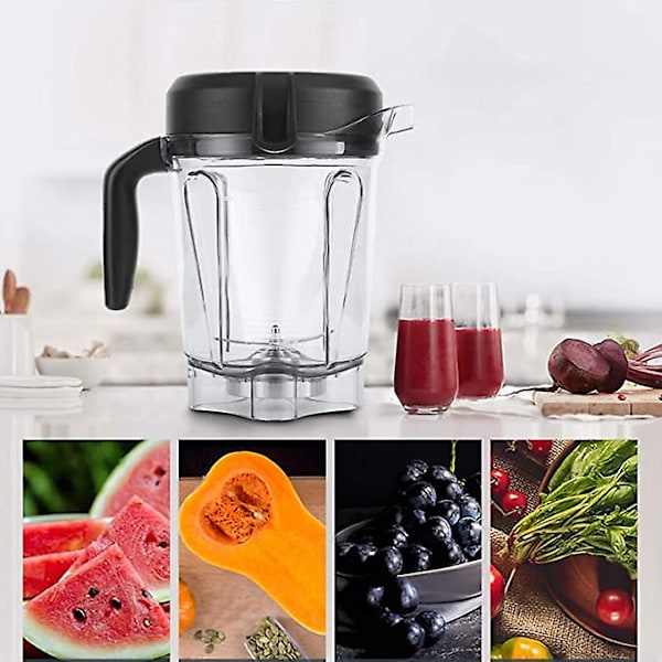 Blenderbehållare, Transparent Matblenderbehållare Med Bladlock Ersättningstillbehör Passar För Vitamix Behållare 64oz, Kompatibel För G-serie Ma