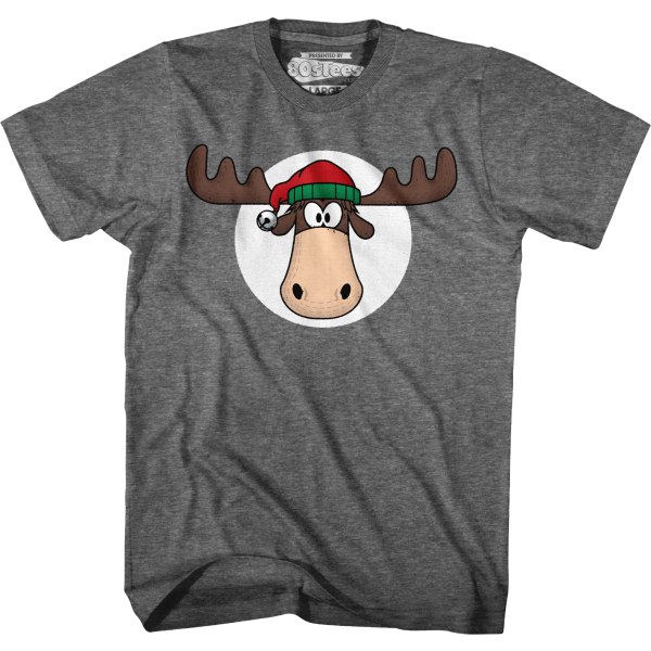 Moosehode med julemannhatt Julerferie T-skjorte XXL