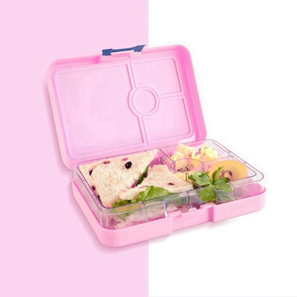 2X Lunchbox Barn/Vuxen Lunchbox med fack Skolläckagesäker Lunchbox/