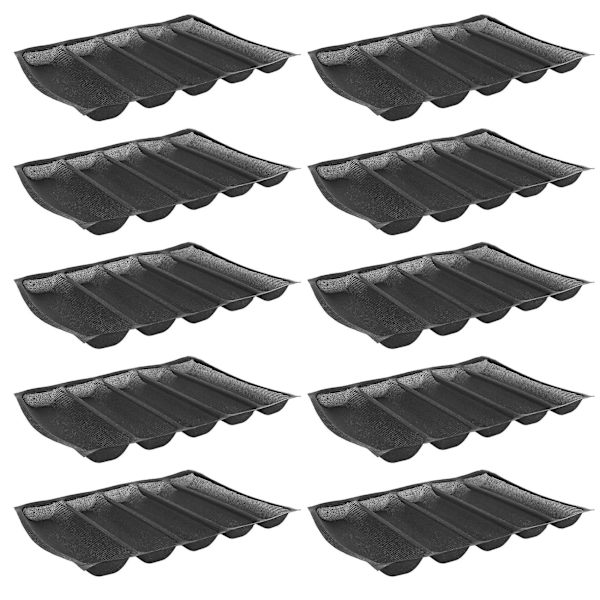 10X silikon 5 fordypninger gjenbrukbar silform/brødform baking forming matkvalitet