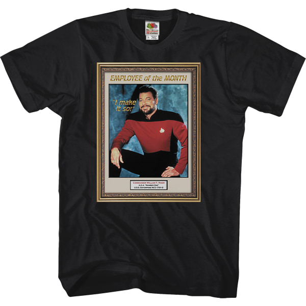 Star Trek Commander Riker Anställd Månadens T-shirt L