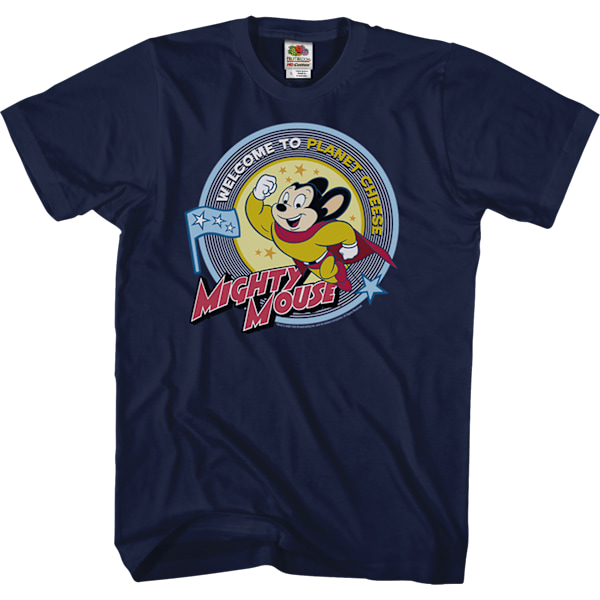 Planet Cheese Mighty Mouse T-skjorte M