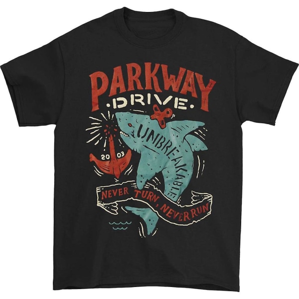 Parkway Drive Never Run Tee T-shirt L