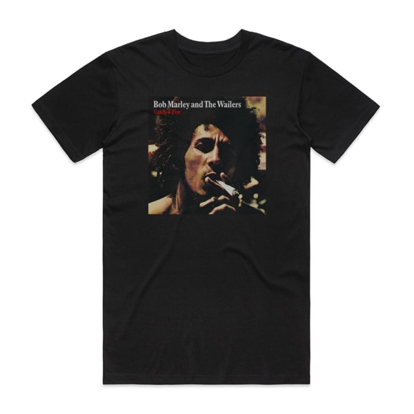 Bob Marley och The Wailers Catch A Fire Albumomslag T-shirt Svart M