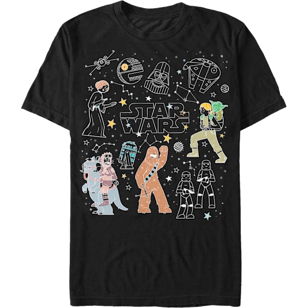 Galaxy Langt, Langt Væks Star Wars T-Shirt M