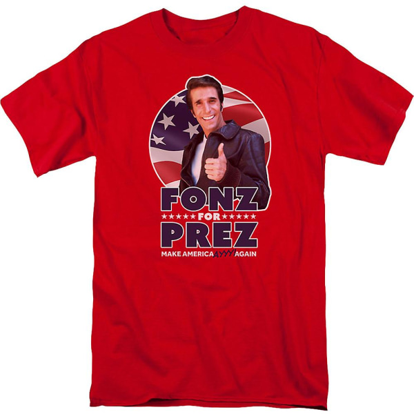 Fonz For Prez Happy Days T-skjorte XXL