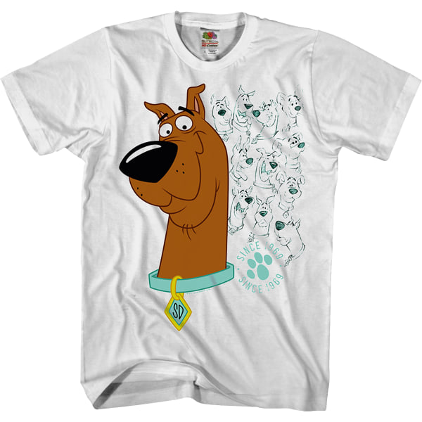 Evolution Of Scooby-Doo T-shirt XXL