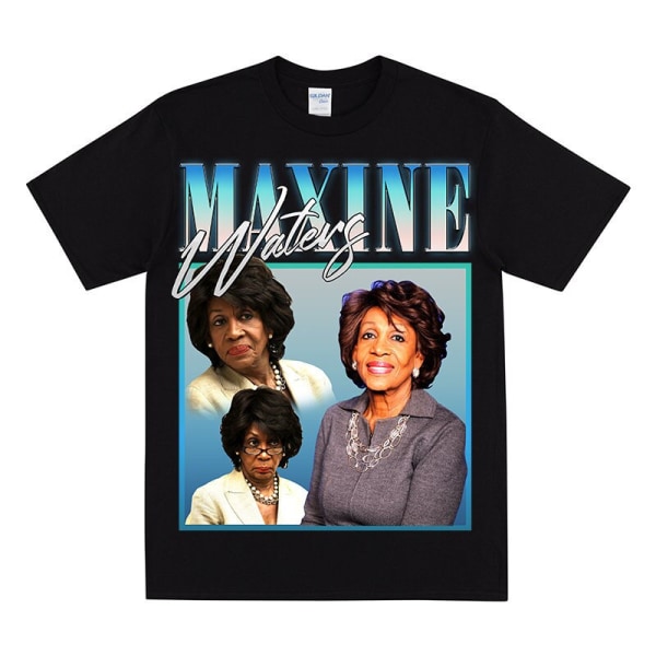 MAXINE WATERS Hyllest T-skjorte Black M