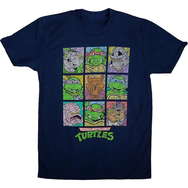 TMNT-T-shirt med karaktärer XL