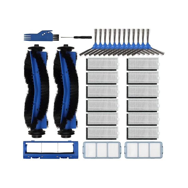 För Robovac 11s, 25c, 15c, 30, 30c, 12, 35c, 15t Robotdammsugare, 2 Rullborstar