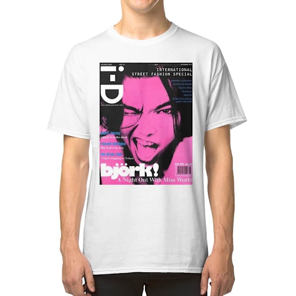 Björk rosa Y2K estetisk T-shirt XXXL