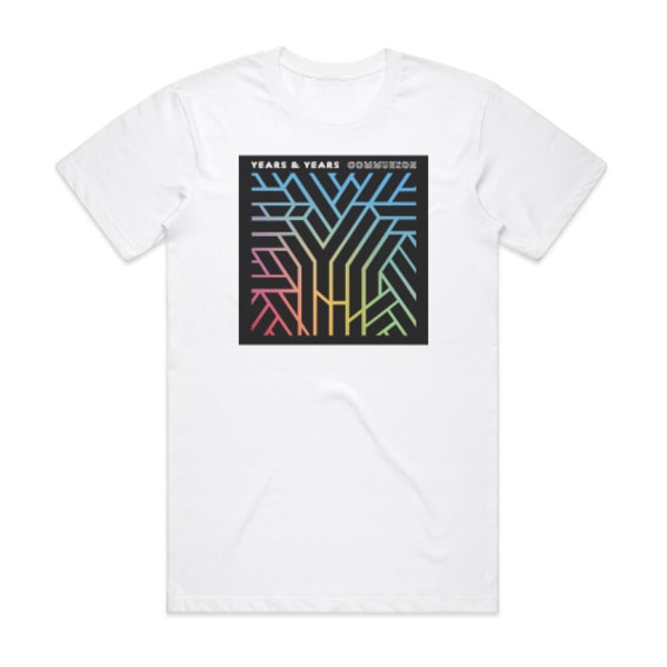 Years & Years Communion 1 Albumomslag T-shirt Vit S