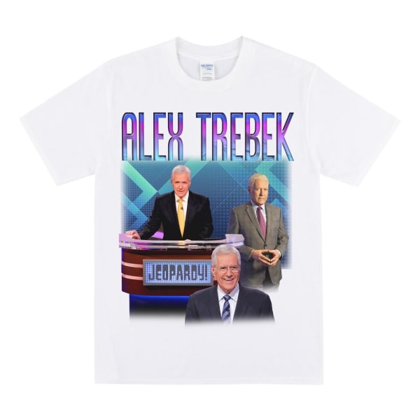 ALEX TREBEK Hyldest T-shirt White S