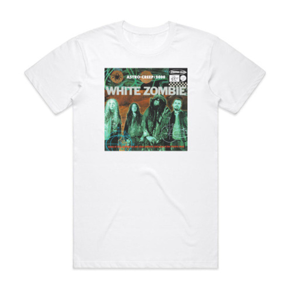 White Zombie Astro Creep 2000 Songs Of Love Destruction And Other Synthet Album Cover T-paita Valkoinen M