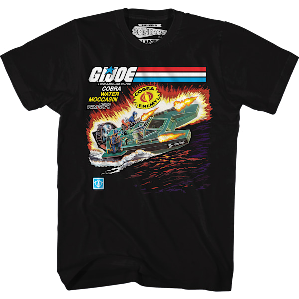 Box Art Cobra Water Moccasin GI Joe T-paita XL