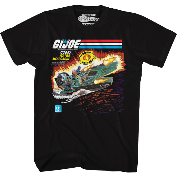 Box Art Cobra Water Moccasin GI Joe T-shirt M