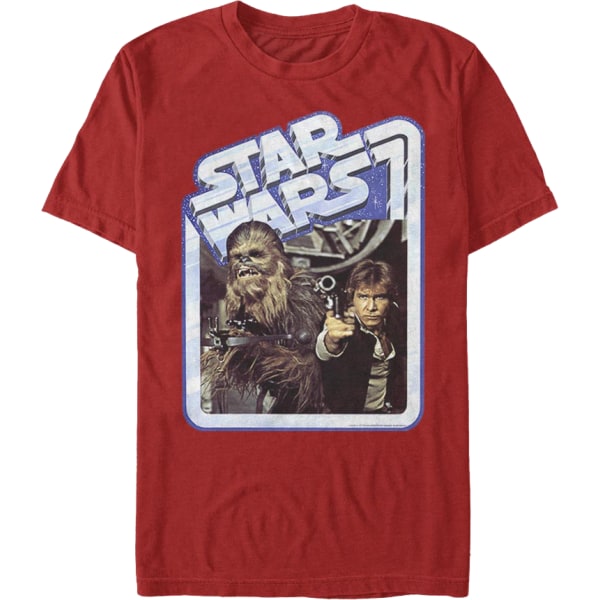 Vintage Chewbacca och Han Solo Star Wars T-shirt XXL