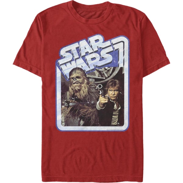 Vintage Chewbacca och Han Solo Star Wars T-shirt XXXL