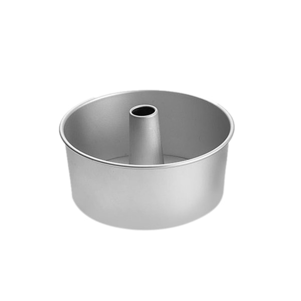 2 stk Rund Chiffonkakeform i Aluminiumlegering med Avtakbar Bunn, Hult Kakeform for DIY Baking