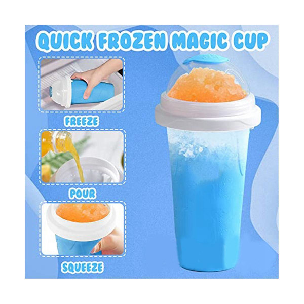 Sommerens nett-røde silikon-klemmekrus smoothie-krus Douyin en klem i is-krus rask kjølekrus