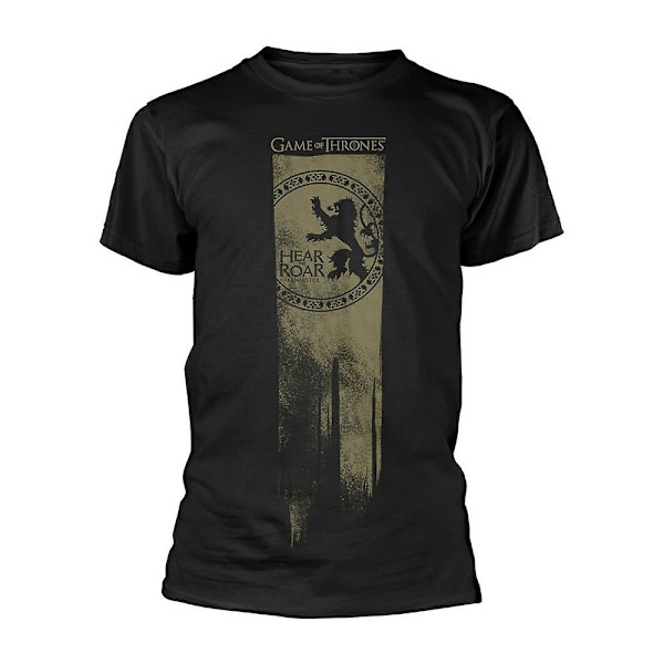 Game Of Thrones Lannister Flag Hør Mig Brøle T-shirt XXXL