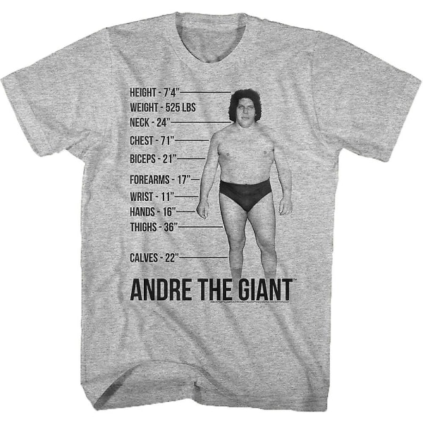 Mått Andre The Giant T-shirt XXXL