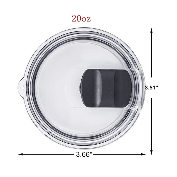 1 st Magnetiskt Spillskyddande Mugglock 20oz Mugg Vattenkopplock Koppsmagnetlock Koppsflasklopp