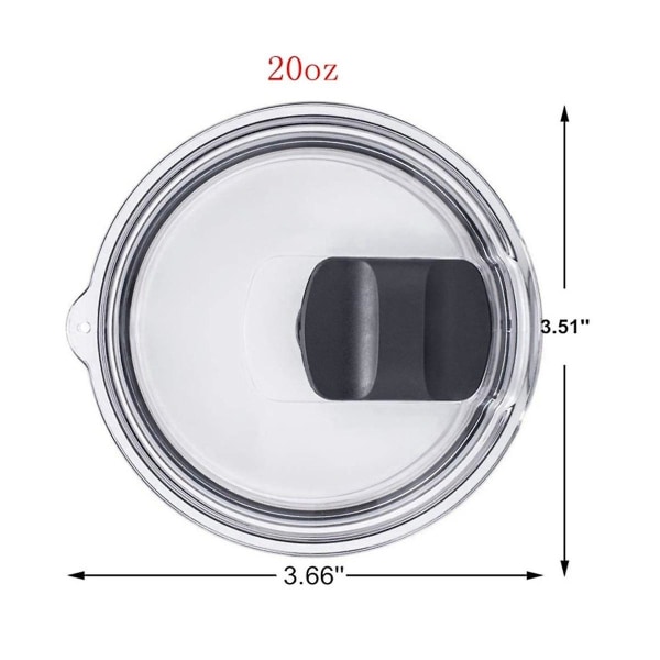 1 stk Magnetisk Anti-Søle Tumblerlokk 20oz Tumbler Vannkopplokk Koppmagnetlokk Koppflaskelokk