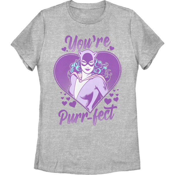 Dam T-shirt Catwoman You're Purr-fect DC Comics Ny M