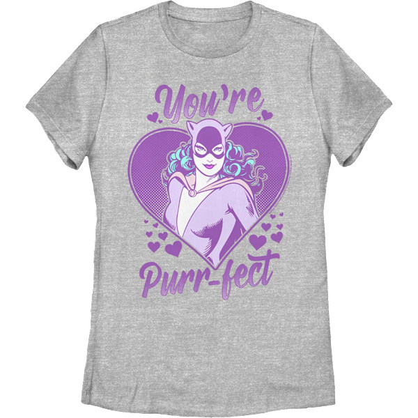 Naisten Catwoman You're Purr-fect DC Comics -paita Uusi L