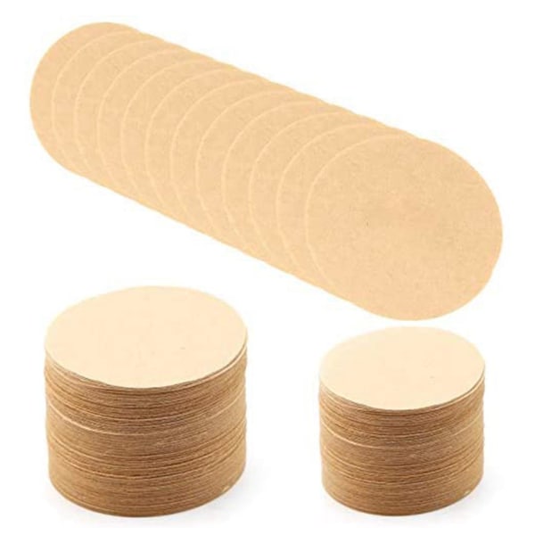 400 Pakk Ubleket Papir Kaffe Filter Runde Erstatningskaffe Filter (2,3 tommer i dia