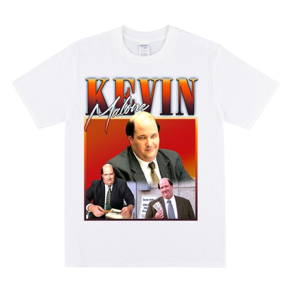 KEVIN MALONE Homage T-paita White XXL