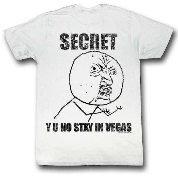 Y U No Hemmelig T-shirt XL