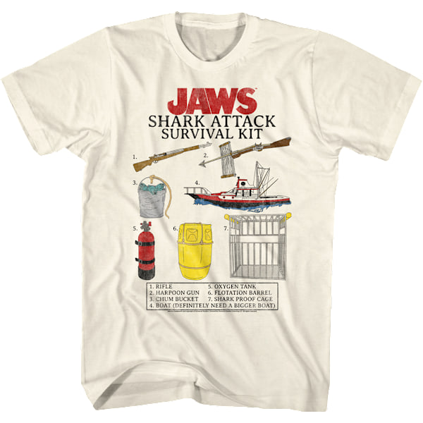 Shark Attack Overlevelseskit Jaws T-shirt M