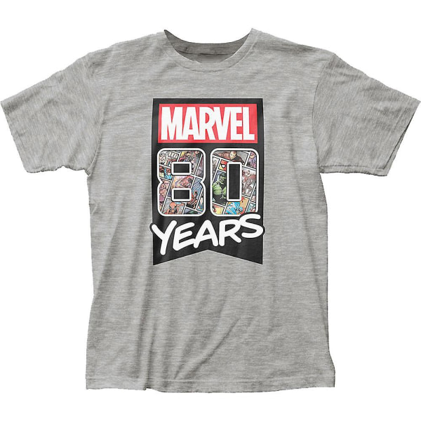 80 År Marvel Comics T-Shirt XXL