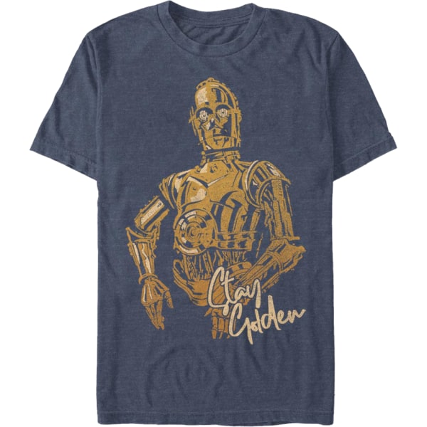 C-3PO Stay Golden Star Wars T-skjorte XL