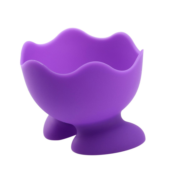 10 stk Silikon Egg Holder Enkelt Serveringskopp Egg Søte Fargerike Design Egnet for Mikrobølgeovn eller Toto