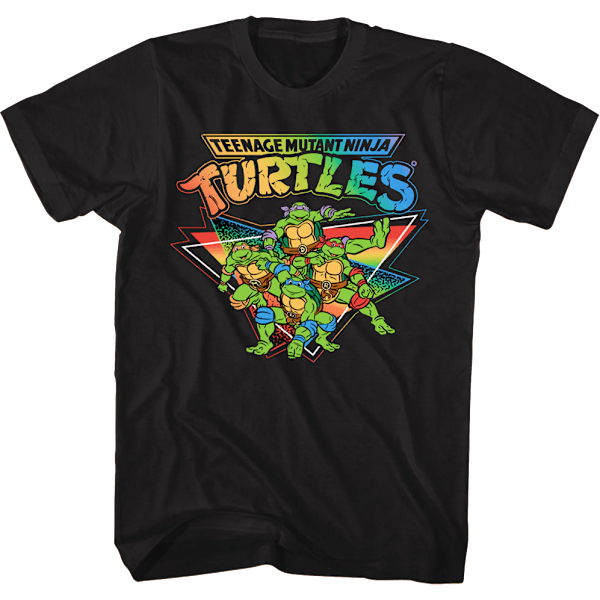 Retro Teenage Mutant Ninja Turtles T-skjorte M