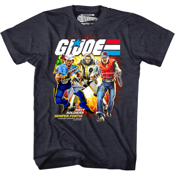 Marinblå Soldater GI Joe T-shirt XL