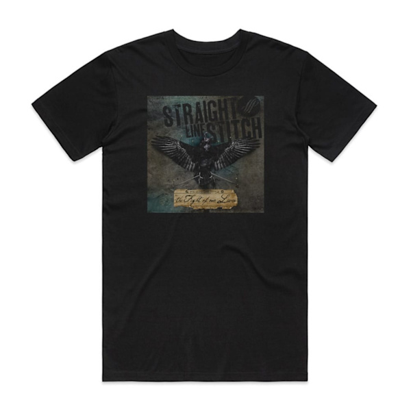 Straight Line Stitch The Fight Of Our Lives Album Cover T-skjorte Svart M