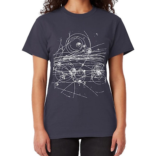 Partikelspor (mørk) T-shirt navy L