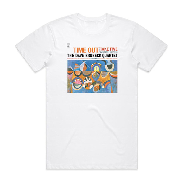 The Dave Brubeck Quartet Time Out 7 Album Cover T-shirt Vit XXXL
